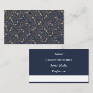 Calling Card - Art Nouveau Oak Leaf & Acorn Visitenkarte