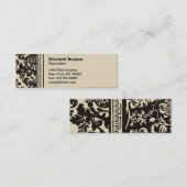 Calling Card der französischen Creme Telefonnummerkarte (Vorne/Hinten)