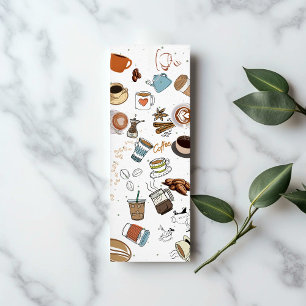 Calling Card des Lesezeichens Coffee Lover Telefonnummerkarte