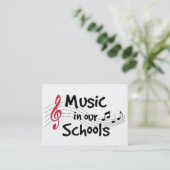 Calling Card for Music Visitenkarte (Stehend Vorderseite)