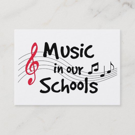 Calling Card for Music Visitenkarte (Vorderseite)