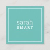 CALLING CARD Quadrat Dgegey moderne coole Jade Wei Quadratische Visitenkarte (Vorderseite)