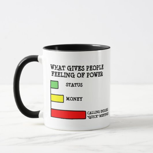 Calling Endless Quick Meetings Funny Workplace Mug Tasse (Links)
