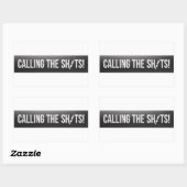 Calling the Shots - Medical Professional Rechteckiger Aufkleber (Blatt)