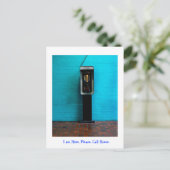 Calling Zuhause Postkarte (Stehend Vorderseite)