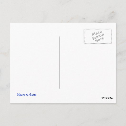 Calling Zuhause Postkarte (Rückseite)