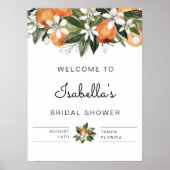 Calliope - Botanisches tropisches Orangenbakteriel Poster (Vorne)