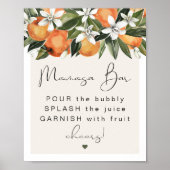 CALLIOPE Citrus Orange Clementine MOMosa Bar Poste Poster (Vorne)