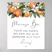 CALLIOPE Citrus Orange Clementine MOMosa Bar Poster (Vorne)
