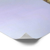 Calliope Hummingbird Fliegen in Lila & rosa Poster (Ecke)