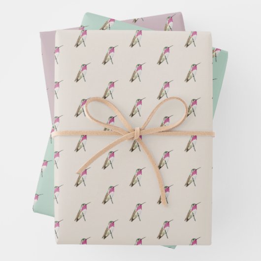 Calliope Hummingbird Geschenkpapier Set (Beispiel)