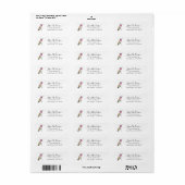 Calliope Hummingbird Return Address Label (Vorne)