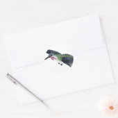 Calliope Hummingbird Runder Aufkleber (Umschlag)