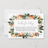 CALLIOPE Kleine Süsse Orange Books for Baby Card Einladung (Vorderseite)