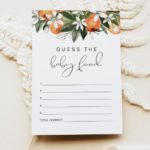 CALLIOPE Kleine Süsse Raten Sie das Baby Food Game Einladung