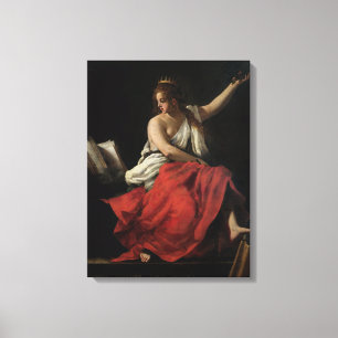Calliope, Muse der epischen Poesie Leinwanddruck
