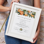 Calliope - Orange Blossom Ehezertifikat Poster<br><div class="desc">Dieses Heiratszertifikat beinhaltet tropische Orangenblüten in Aquarellfarbe und einen einfachen Script-Schriftart. Editieren Sie einfach alle Texte und ändern Sie die Schriftart,  um Ihre Zeremonie und den Stil des Paares zu erfüllen. Für die beste Qualität sollten Sie sicherstellen,  dass Sie mattes Papier verwenden,  sodass die Unterschrift nicht verschmutzt.</div>