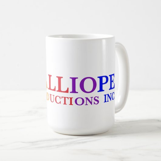 Calliope Productions 15oz Tasse (VorderseiteRechts)