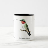 Calliope, Rufous und Ruby-throated Hummingbirds Zweifarbige Tasse (Mittel)