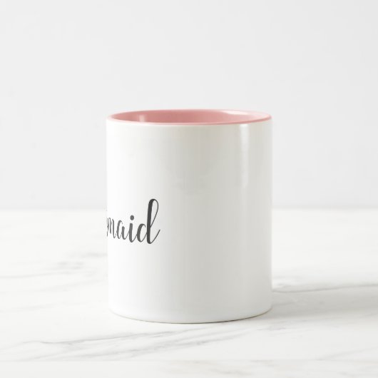 Callipgraphy Brautjungfer, BrautTasse Zweifarbige Tasse (Mittel)