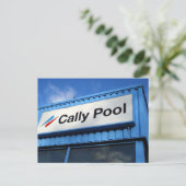 Cally Pool Postkarte (Stehend Vorderseite)