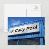 Cally Pool Postkarte (Vorne/Hinten)