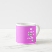 CALM AN CARRON AUF Pink behalten Espressotasse (Vorderseite Rechts)