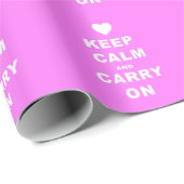 CALM AN CARRON AUF Pink behalten Geschenkpapier (Rolleneckpunkt)