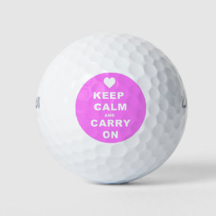CALM AN CARRON AUF Pink behalten Golfball