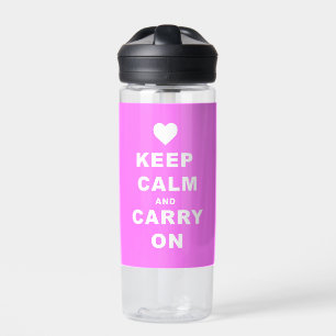 CALM AN CARRON AUF Pink behalten Trinkflasche