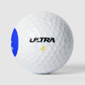CALM AN CARRY ON Blue behalten Golfball (Logo)