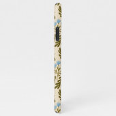 Calm and Natural: Blue Flower Seamless Pattern iPhone Hülle (Rechte Seite)