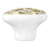  Calm and Natural: Blue Flower Seamless Pattern Keramikknauf (Seitenansicht)