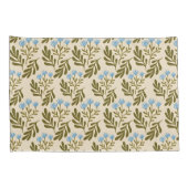  Calm and Natural: Blue Flower Seamless Pattern Kissenbezug (Rückseite-Rechts)
