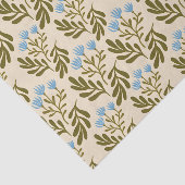  Calm and Natural: Blue Flower Seamless Pattern Seidenpapier (Ausschnitt)