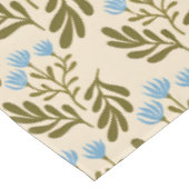  Calm and Natural: Blue Flower Seamless Pattern Tischdecke (Schrägansicht)