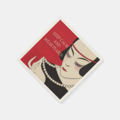 Calm and Wear Pearls Paper Napkins behalten Serviette (Ecke)
