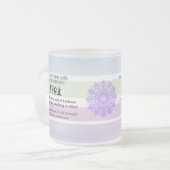 Calm Anti-Stress Relaxing Quotes Serenity Mattglastasse (Vorderseite Links)