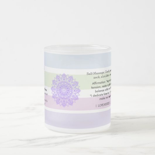 Calm Anti-Stress Relaxing Quotes Serenity Mattglastasse (Mittel)