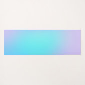 Calm Aqua und Lavender Gradient Yogamatte (Rückseite (Horizontal))
