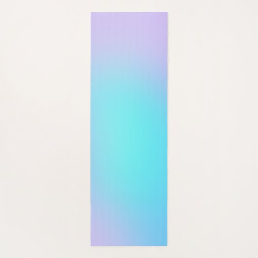 Calm Aqua und Lavender Gradient Yogamatte (Rückseite)