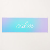 Calm Aqua und Lavender Gradient Yogamatte (Vorderseite (Horizontal))