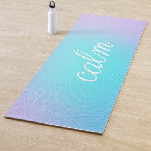 Calm Aqua und Lavender Gradient Yogamatte (Beispiel)