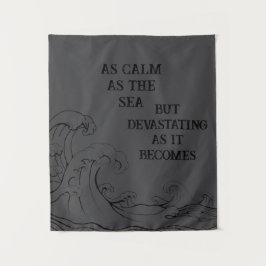 Calm as the Sea Tapestry  Wandteppich