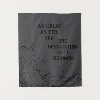 Calm as the Sea Tapestry  Wandteppich