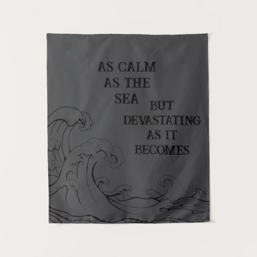 Calm as the Sea Tapestry  Wandteppich (Vorderseite)