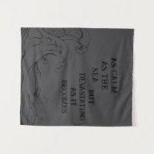 Calm as the Sea Tapestry Wandteppich (Vorderseite (Horizontal))