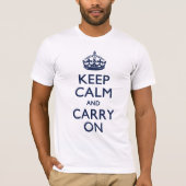 CALM AUFHALTEN UND BEFÖRDERN T-Shirt (Vorderseite)