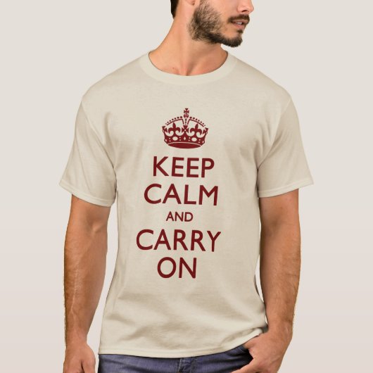 CALM AUFHALTEN UND BEFÖRDERN T-Shirt (Vorderseite)