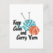 CALM behalt UND CARRY YARN Postkarte (Vorderseite)